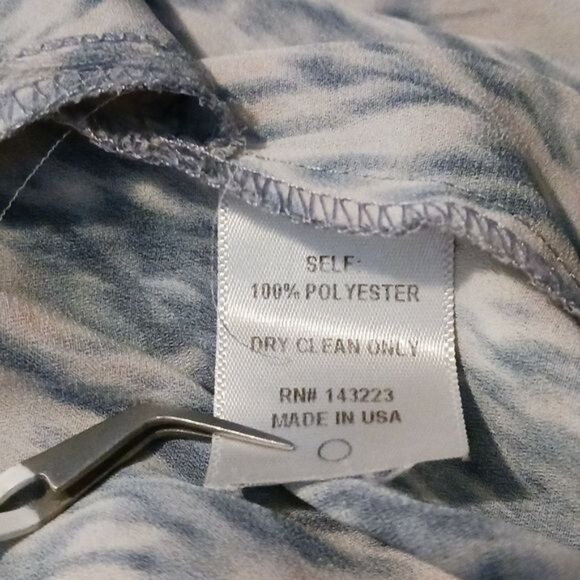 Mary‎ & Mabel High-Low Sleeveless Shift Dress Grey/Pink/White Size M - Picture 9 of 12